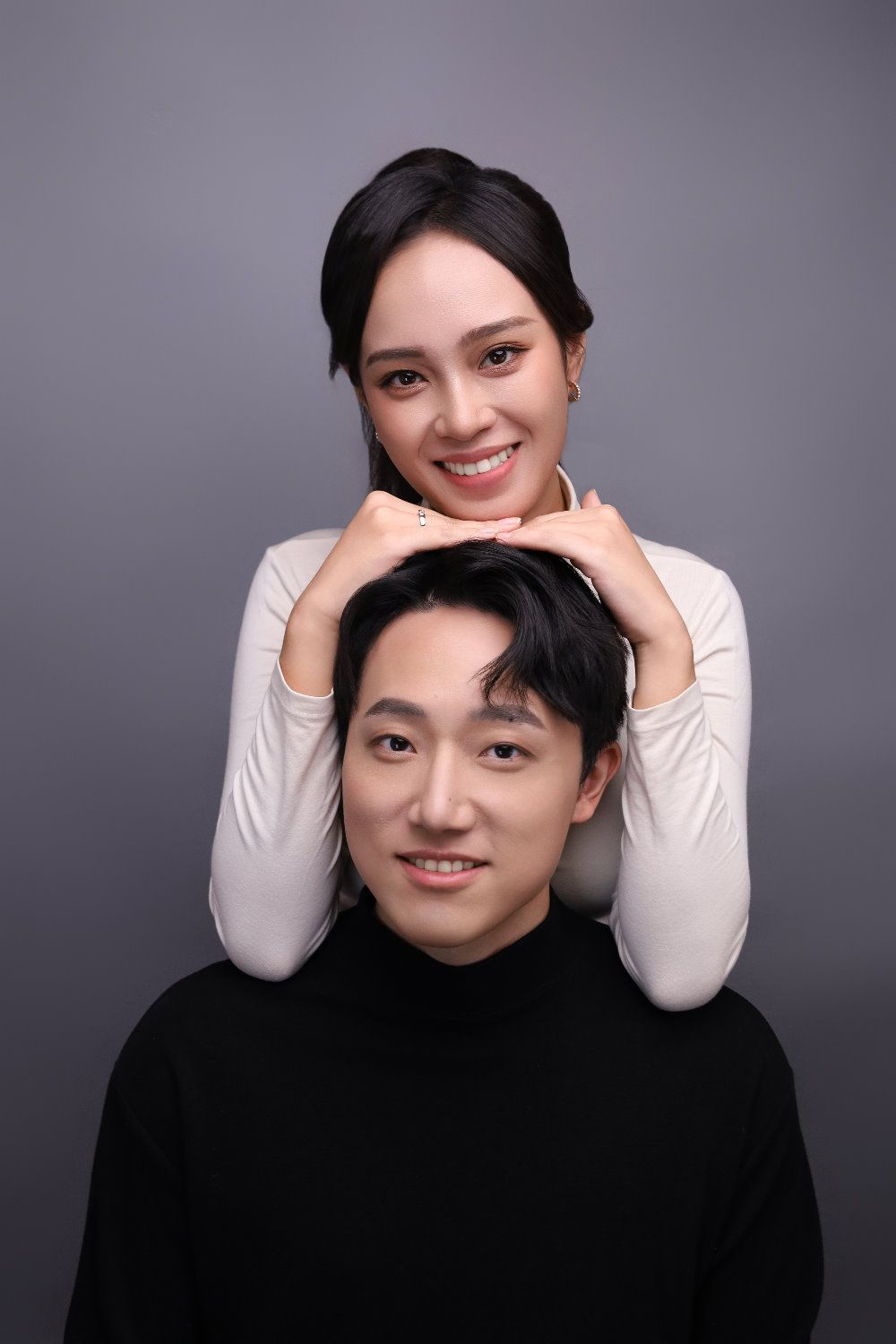 台中情侶寫真 甜蜜互動韓式合影 莎朗嘿yo
