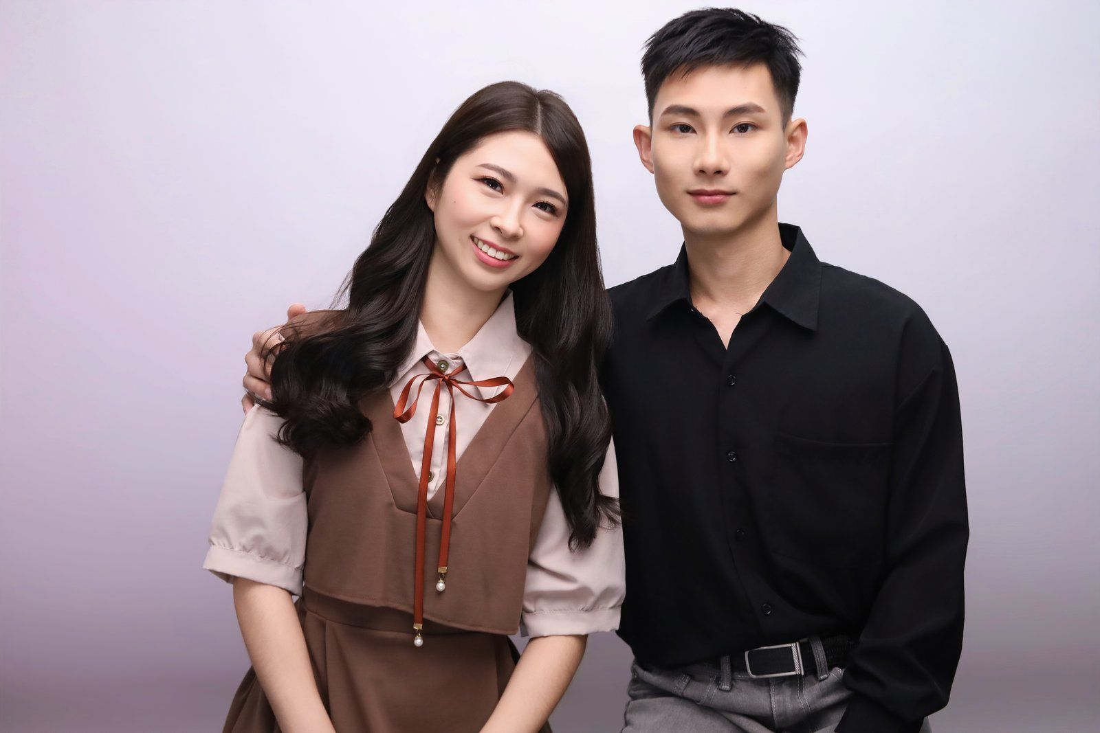 台中結婚登記寫真 情侶棕色系甜蜜合照 莎朗嘿yo