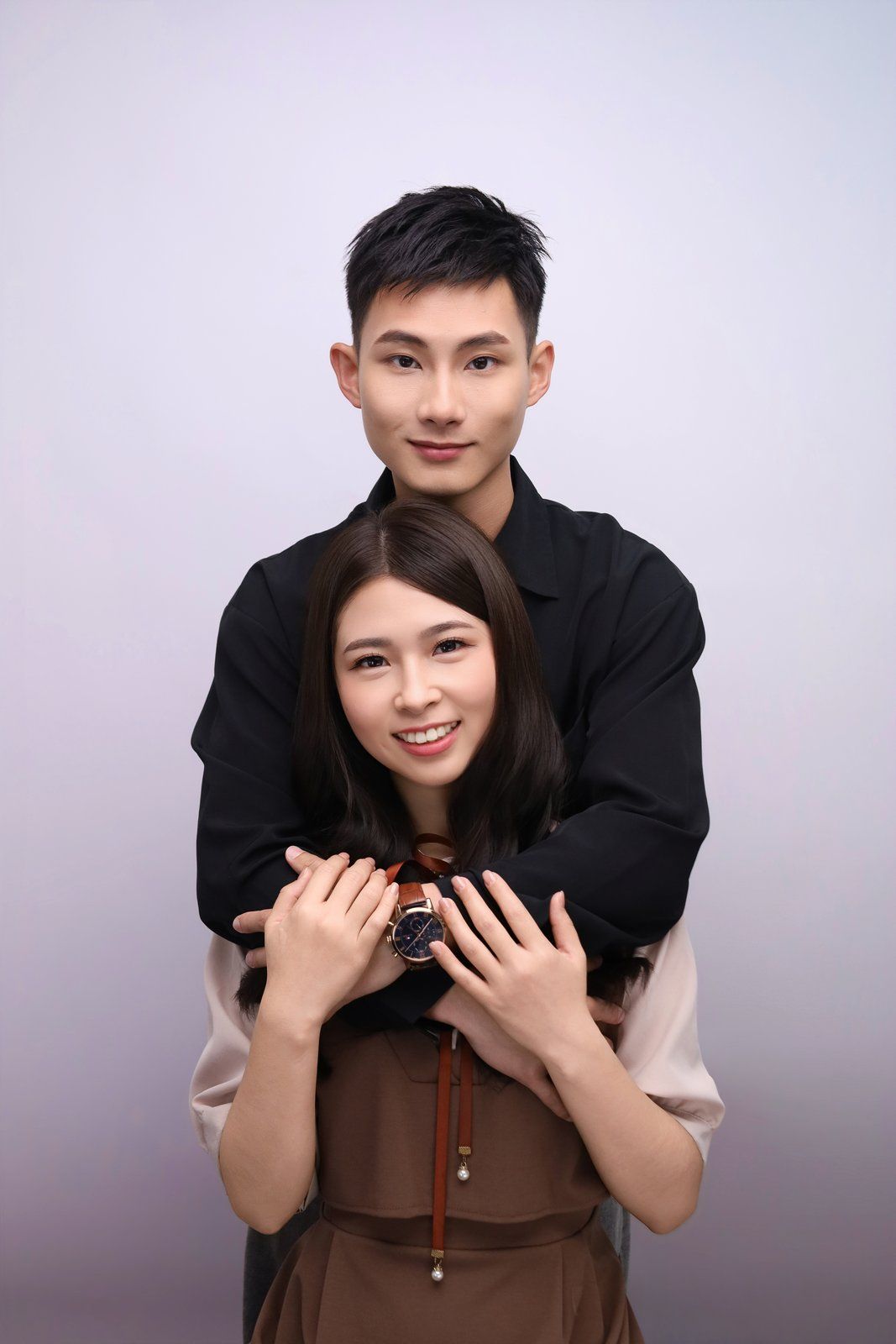 台中結婚登記寫真 背後擁抱浪漫合照 莎朗嘿yo